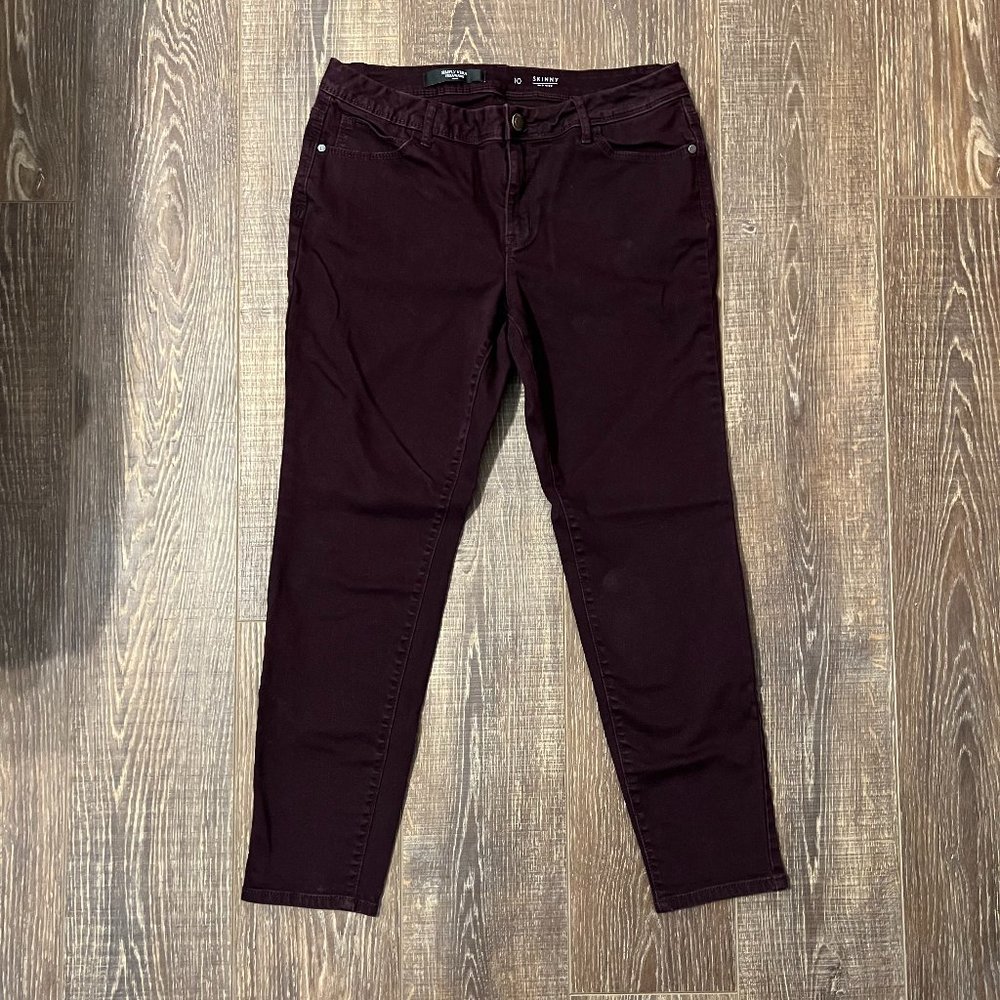 Simply Vera Vera Wang Mid Rise Skinny Jeans – Size 10